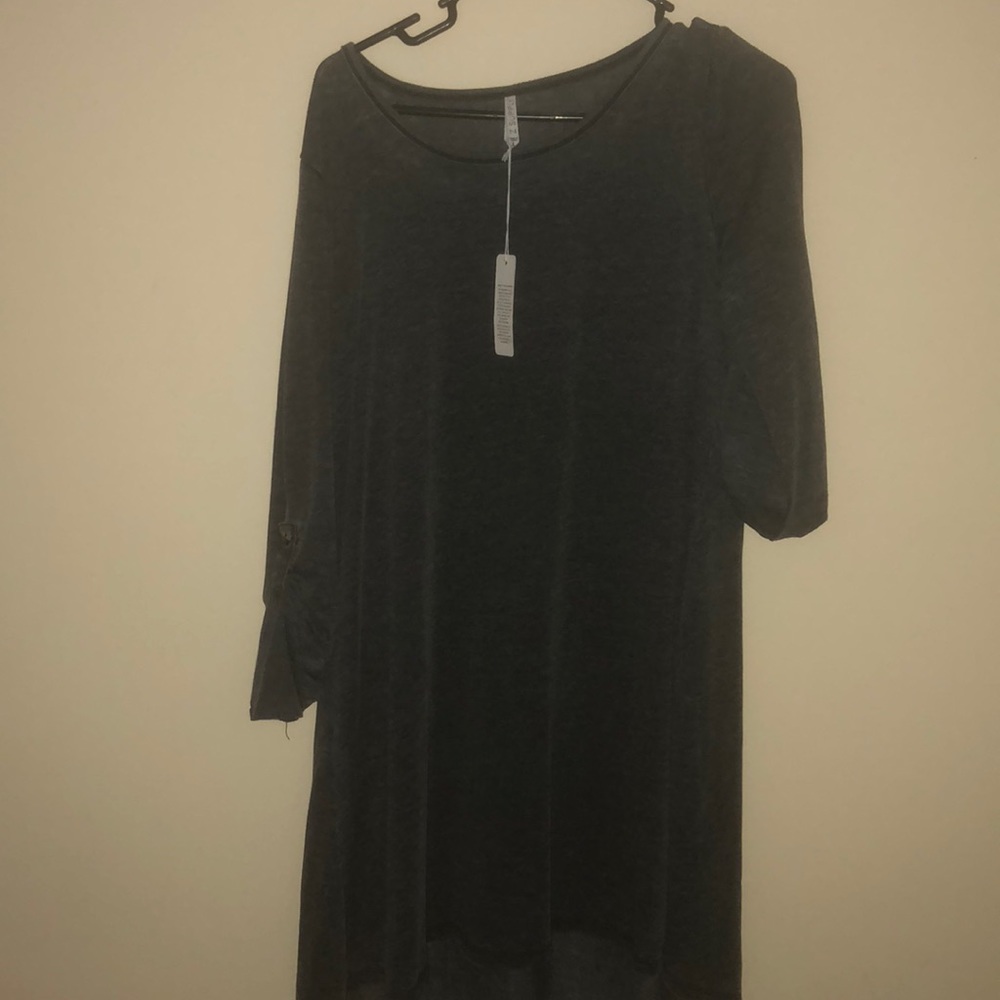Gray casual dress